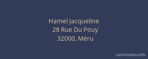Hamel Jacqueline