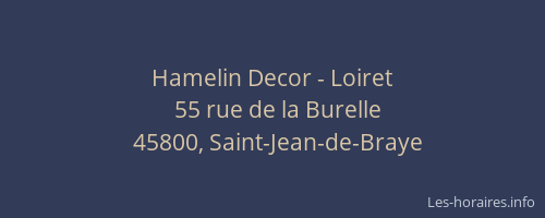 Hamelin Decor - Loiret