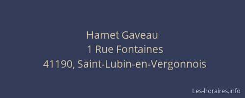 Hamet Gaveau