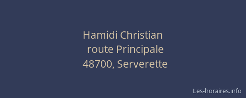 Hamidi Christian