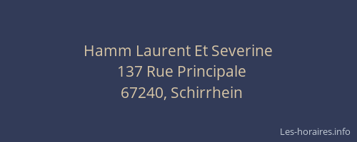 Hamm Laurent Et Severine