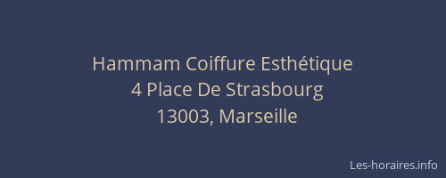 Hammam Coiffure Esthétique