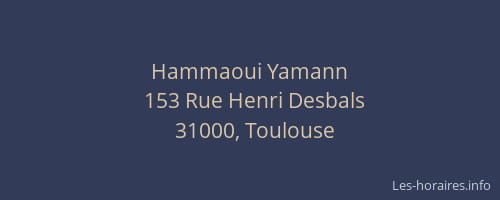 Hammaoui Yamann
