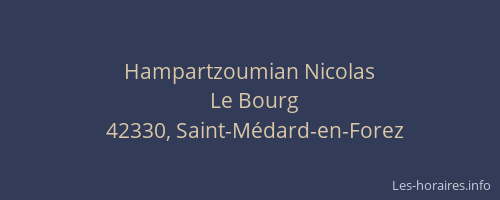 Hampartzoumian Nicolas