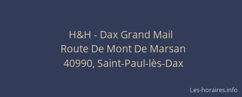H&H - Dax Grand Mail