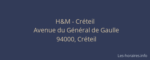 H&M - Créteil