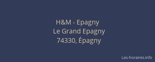 H&M - Epagny