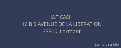 H&T CASH