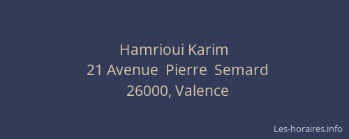 Hamrioui Karim