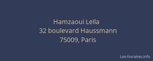 Hamzaoui Leïla