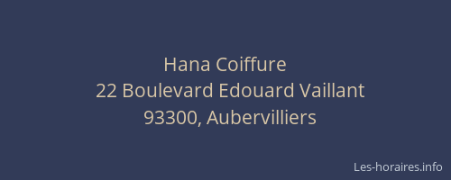 Hana Coiffure
