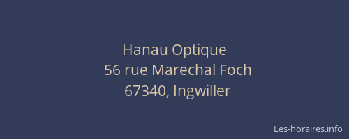 Hanau Optique