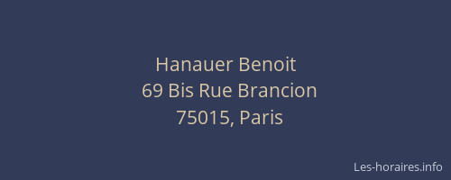 Hanauer Benoit