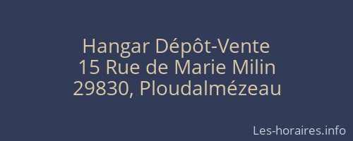 Hangar Dépôt-Vente