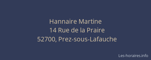 Hannaire Martine