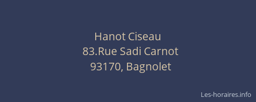 Hanot Ciseau