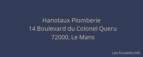 Hanotaux Plomberie