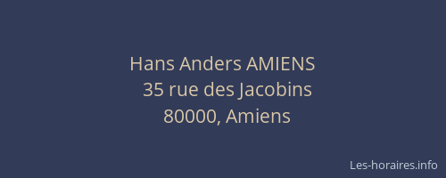 Hans Anders AMIENS