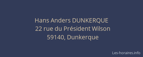 Hans Anders DUNKERQUE