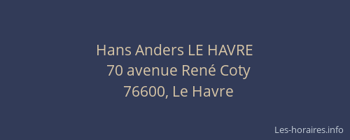 Hans Anders LE HAVRE