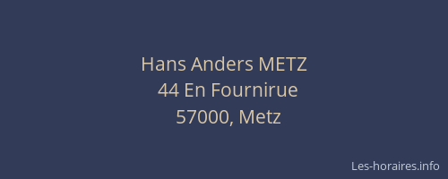 Hans Anders METZ