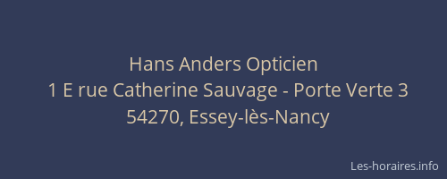 Hans Anders Opticien