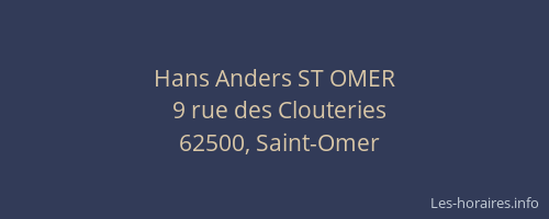 Hans Anders ST OMER
