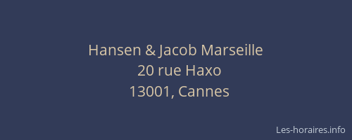 Hansen & Jacob Marseille