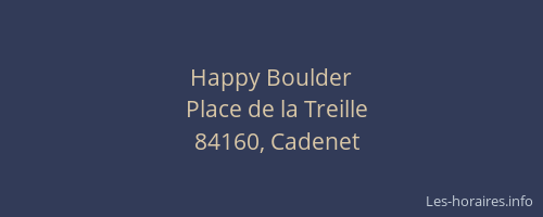 Happy Boulder