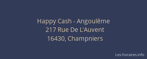 Happy Cash - Angoulême