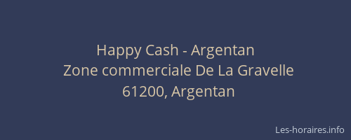 Happy Cash - Argentan