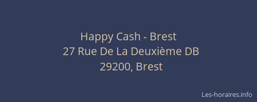 Happy Cash - Brest