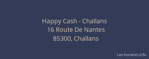 Happy Cash - Challans