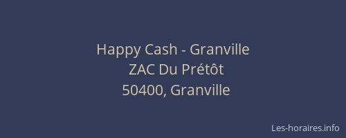 Happy Cash - Granville