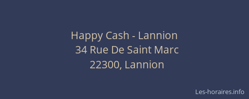 Happy Cash - Lannion