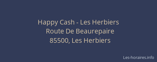 Happy Cash - Les Herbiers