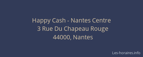 Happy Cash - Nantes Centre