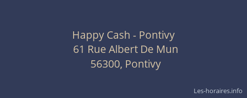 Happy Cash - Pontivy