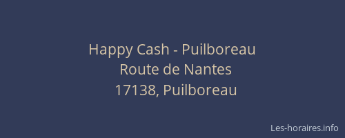 Happy Cash - Puilboreau