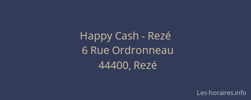 Happy Cash - Rezé