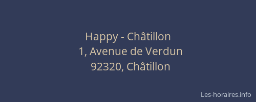 Happy - Châtillon