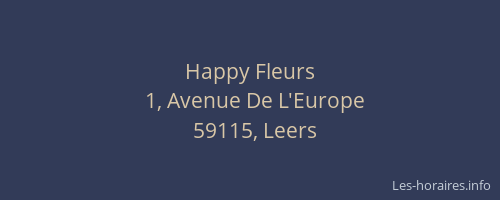 Happy Fleurs
