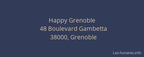 Happy Grenoble