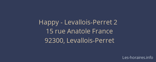 Happy - Levallois-Perret 2