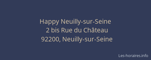 Happy Neuilly-sur-Seine