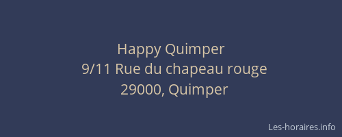 Happy Quimper