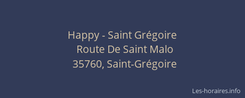 Happy - Saint Grégoire