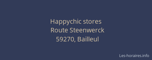 Happychic stores