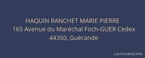 HAQUIN RANCHET MARIE PIERRE