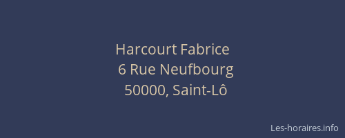 Harcourt Fabrice